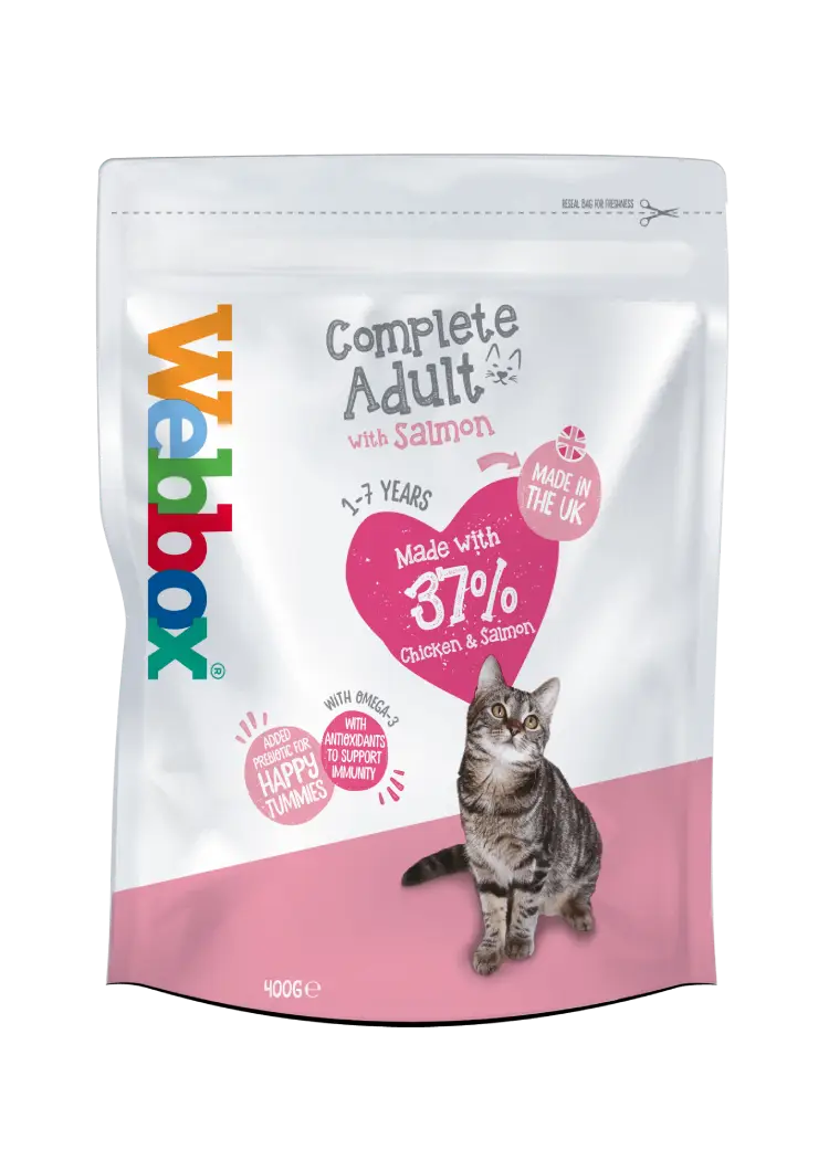 Webbox Complete Adult Dry Cat Food – Salmon & Chicken
