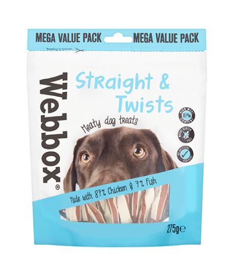Webbox Bulk Straight & Twists Dog Treats