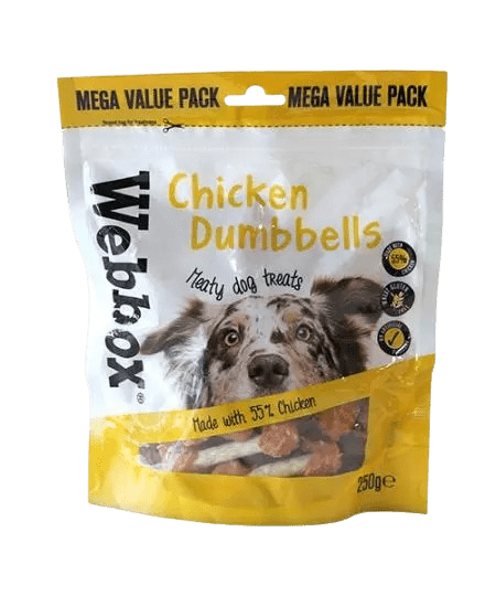 Webbox Bulk Chicken Dumbbells Dog Treats