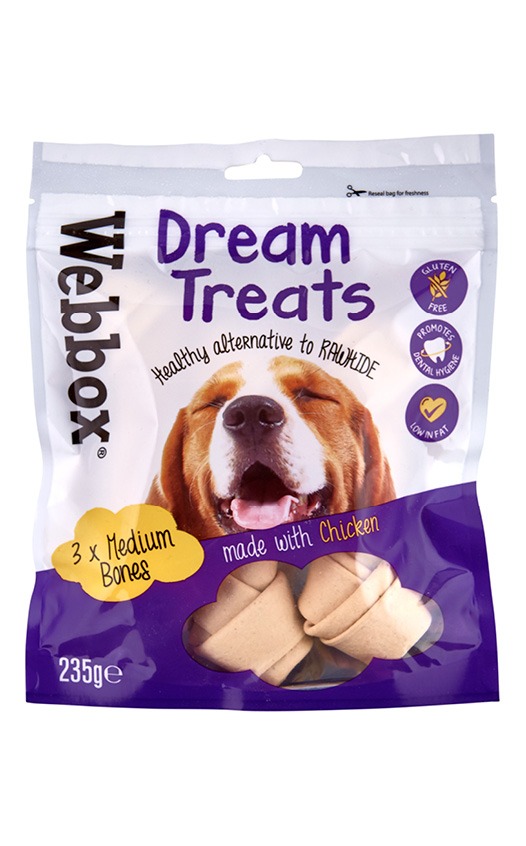 Webbox Dream Treats Medium Bones with Chicken
