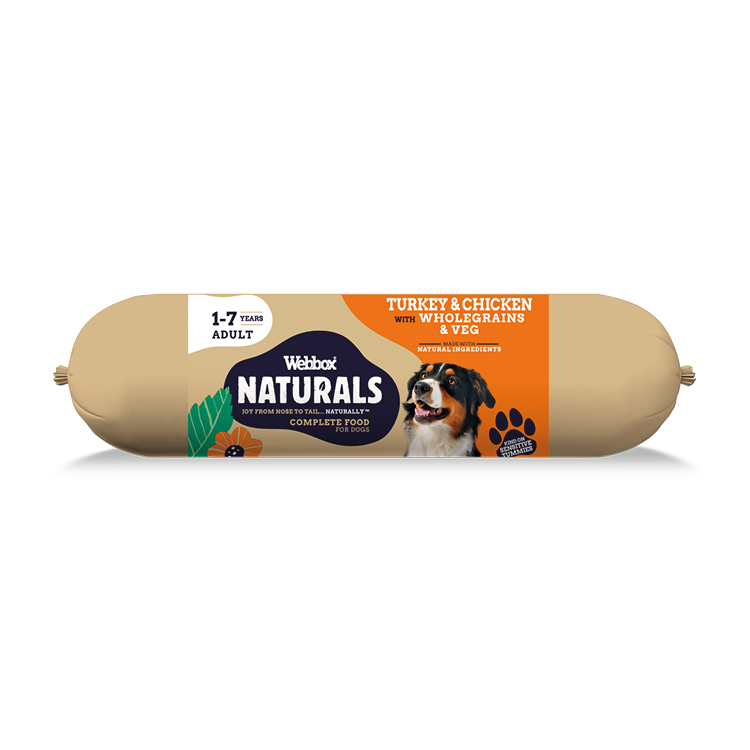 Webbox Naturals Sausage Wet Dog Food – Turkey & Chicken