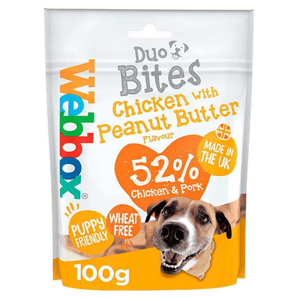 Webbox Duo Bites Chicken and Peanut Butter Dog Treats