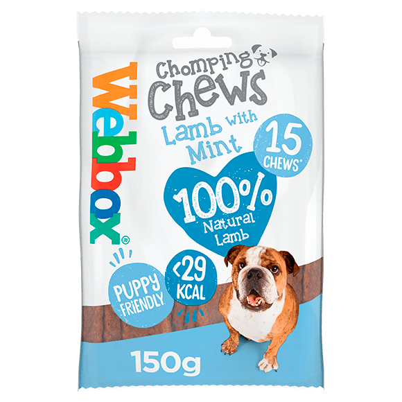 Webbox Chomping Chews Lamb with Mint Dog Treats