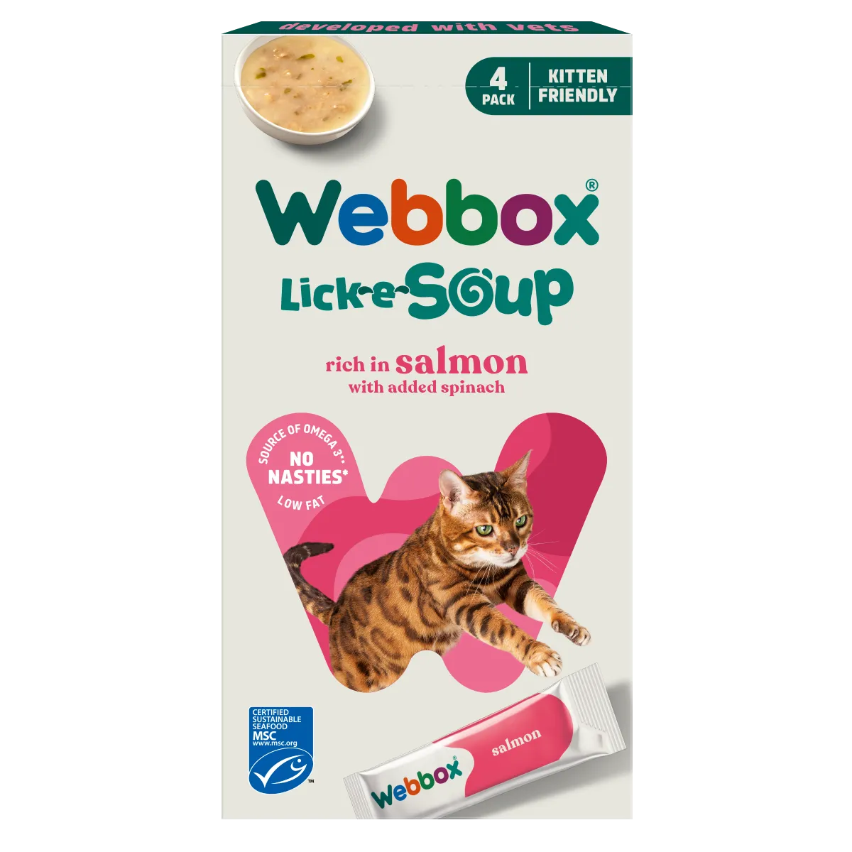 Webbox Lick-e-Soup Salmon Cat Treats