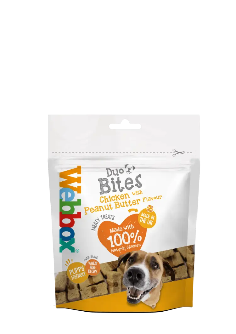 Webbox Duo Bites Chicken and Peanut Butter Dog Treats