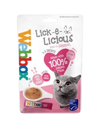 Webbox Lick-e-Licious Salmon Cat Treats