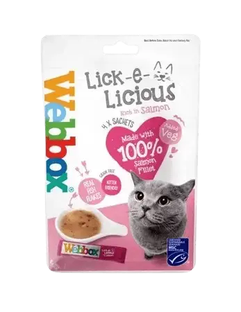 Webbox Lick-e-Licious Salmon Cat Treats