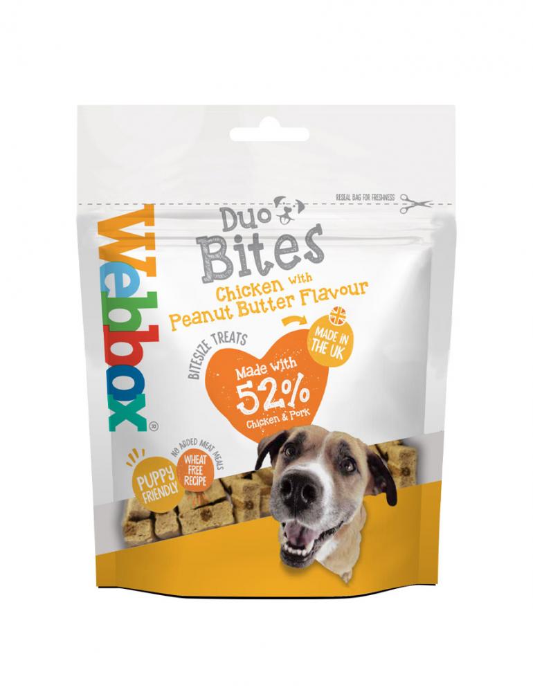 Webbox Duo Bites Chicken and Peanut Butter Dog Treats
