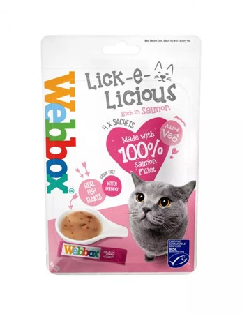 Webbox Lick-e-Licious Salmon Cat Treats