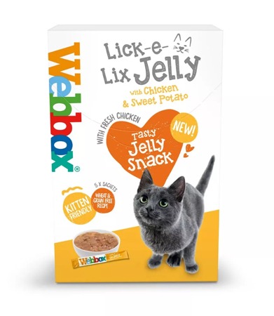 Webbox Lick-e-Lix Jelly, Chicken with Sweet Potato Cat Treats
