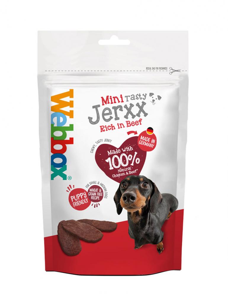 Webbox Mini Tasty Jerxx Beef Dog Treats