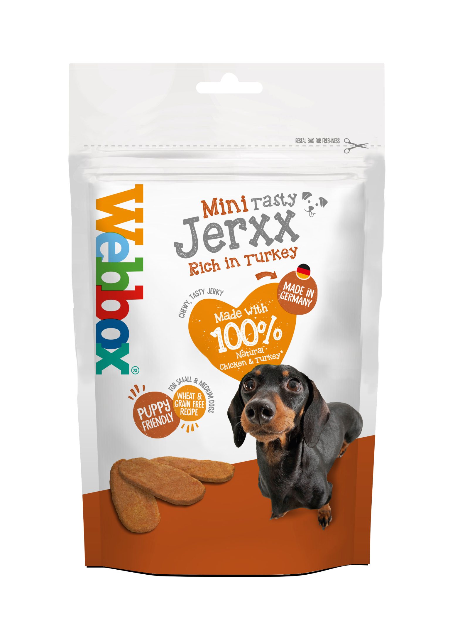 Webbox Mini Tasty Jerxx Turkey Dog Treats