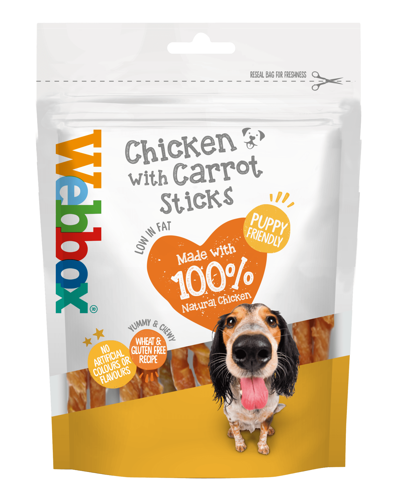 Webbox Chewy Chicken with Carrot Sticks Dog Treats