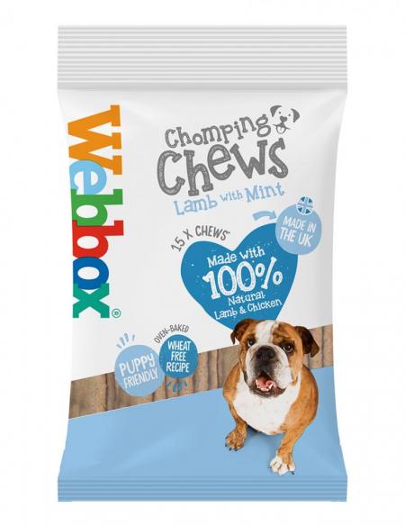Webbox Chomping Chews Lamb with Mint Dog Treats