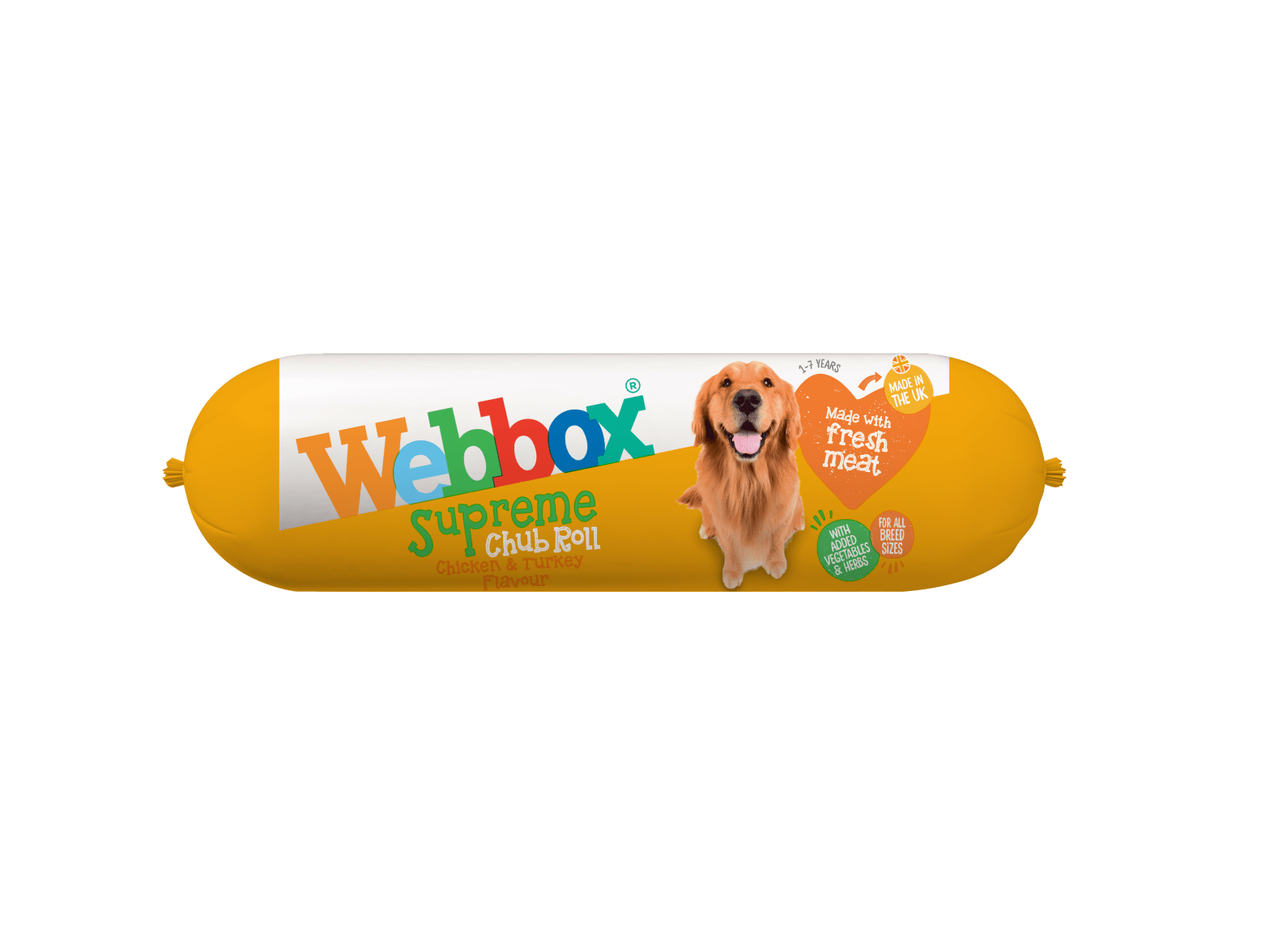 Webbox Chub Roll Supreme Chicken and Turkey Wet Dog Food