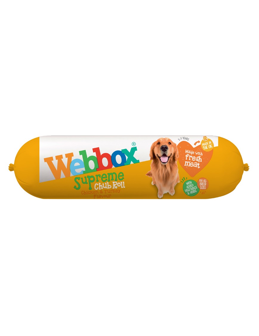 Webbox Chub Roll Supreme Chicken and Turkey Wet Dog Food