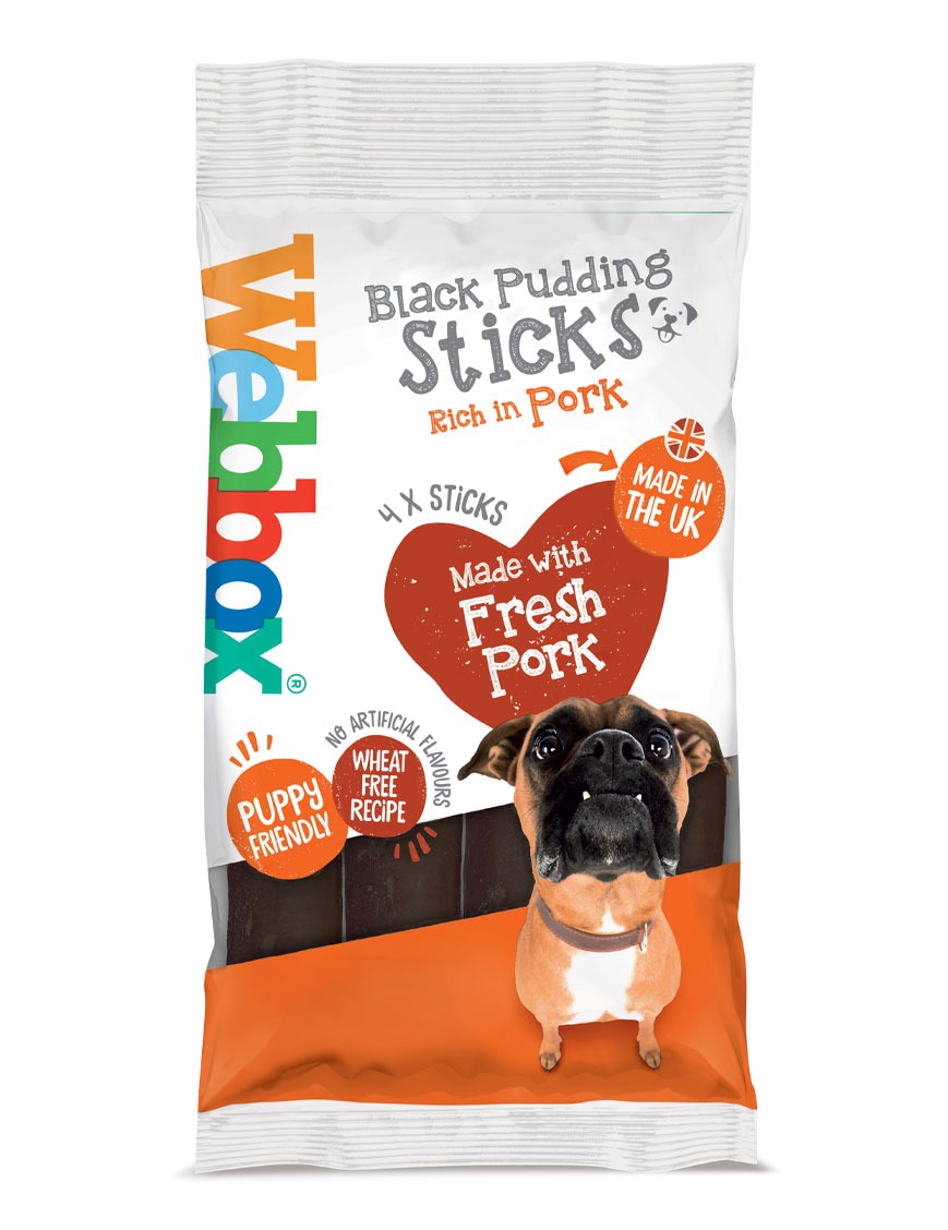 Webbox Meaty Black Pudding Sticks Dog Treats