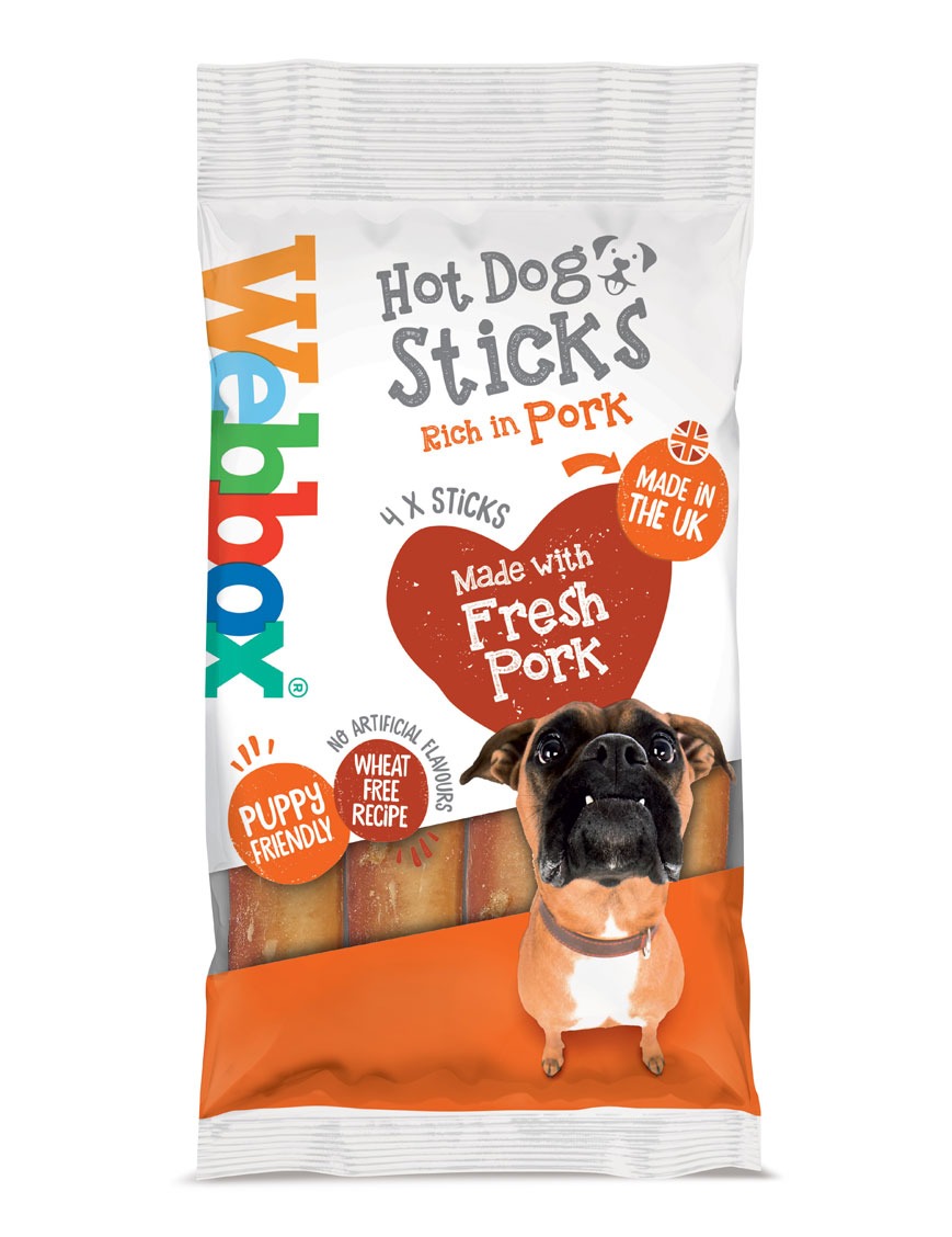 Webbox Meaty Hot Dog Sticks Dog Treats