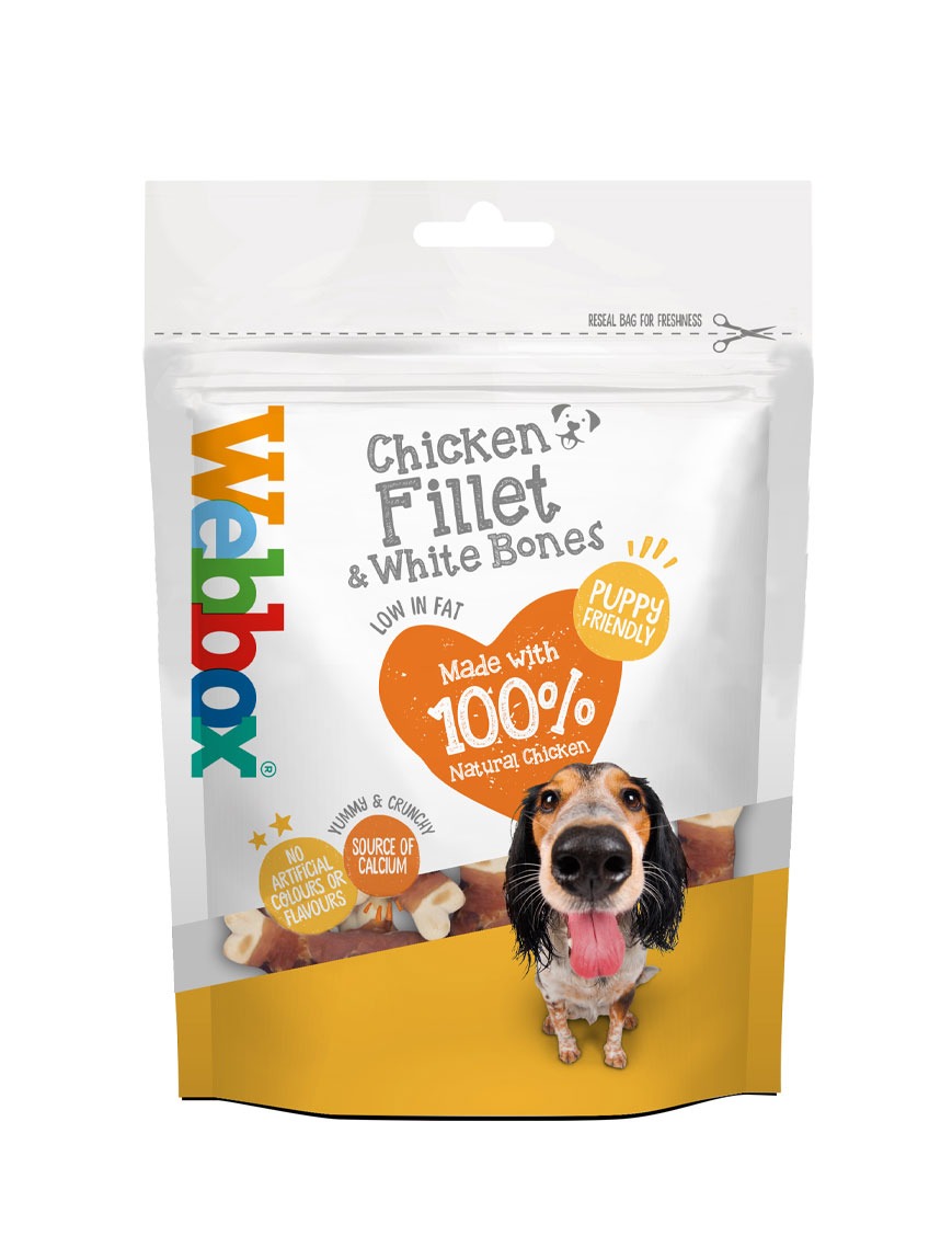 Webbox Chicken Fillets & White Bones Dog Treats