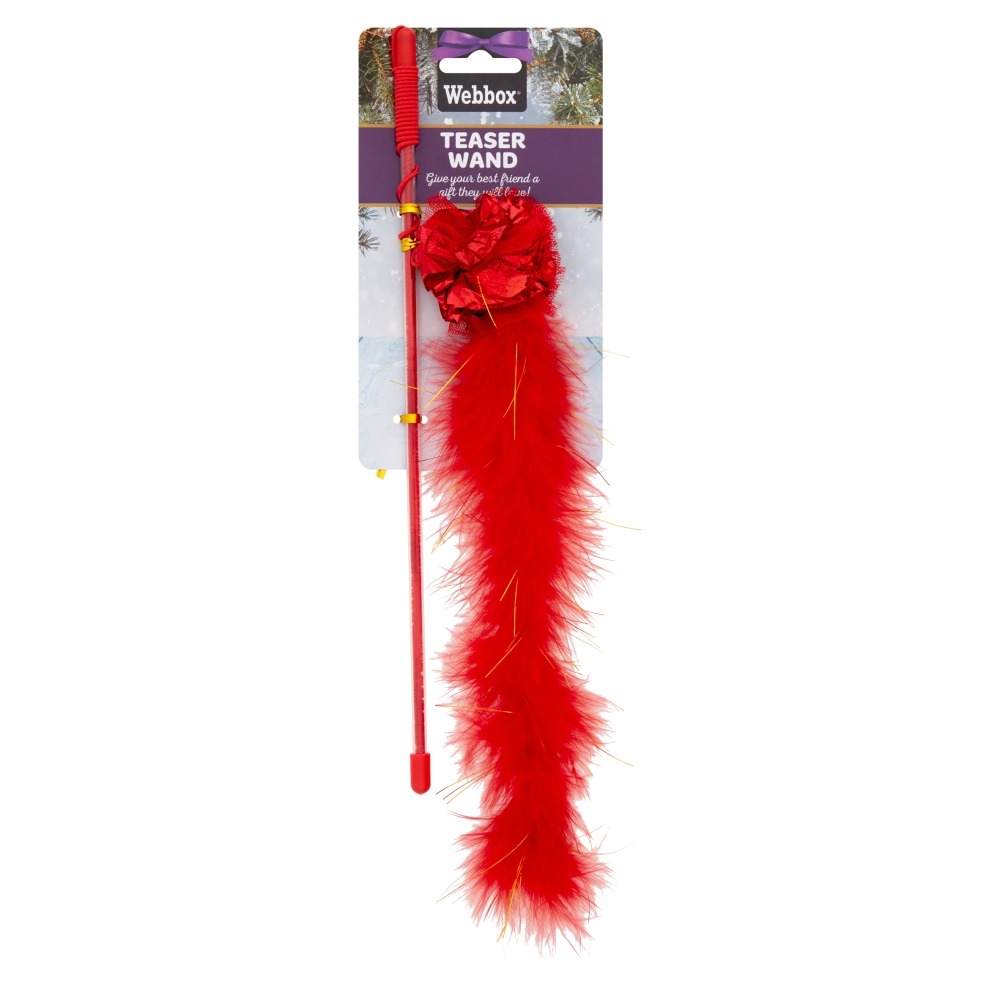 Webbox Christmas Cat Teaser Wand Toy