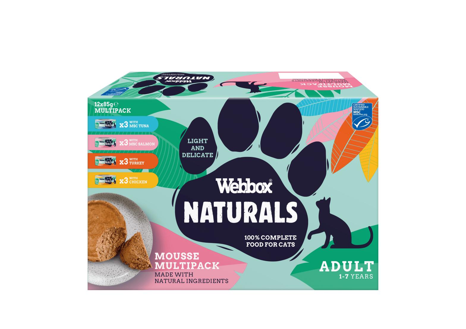 Webbox Naturals Cat Mousse Multipack