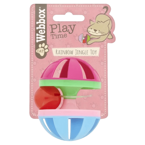 Webbox Cat Play Time Rainbow Jingle Toy