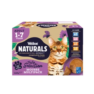 Webbox Naturals Adult Cat Mousse Multipack – 12 x 85g