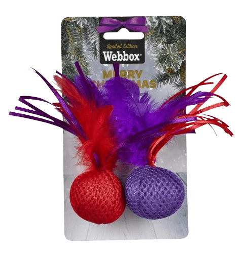 Webbox Festive Twin Feather Balls