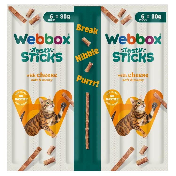 Webbox Tasty Sticks Cheese Cat Treats