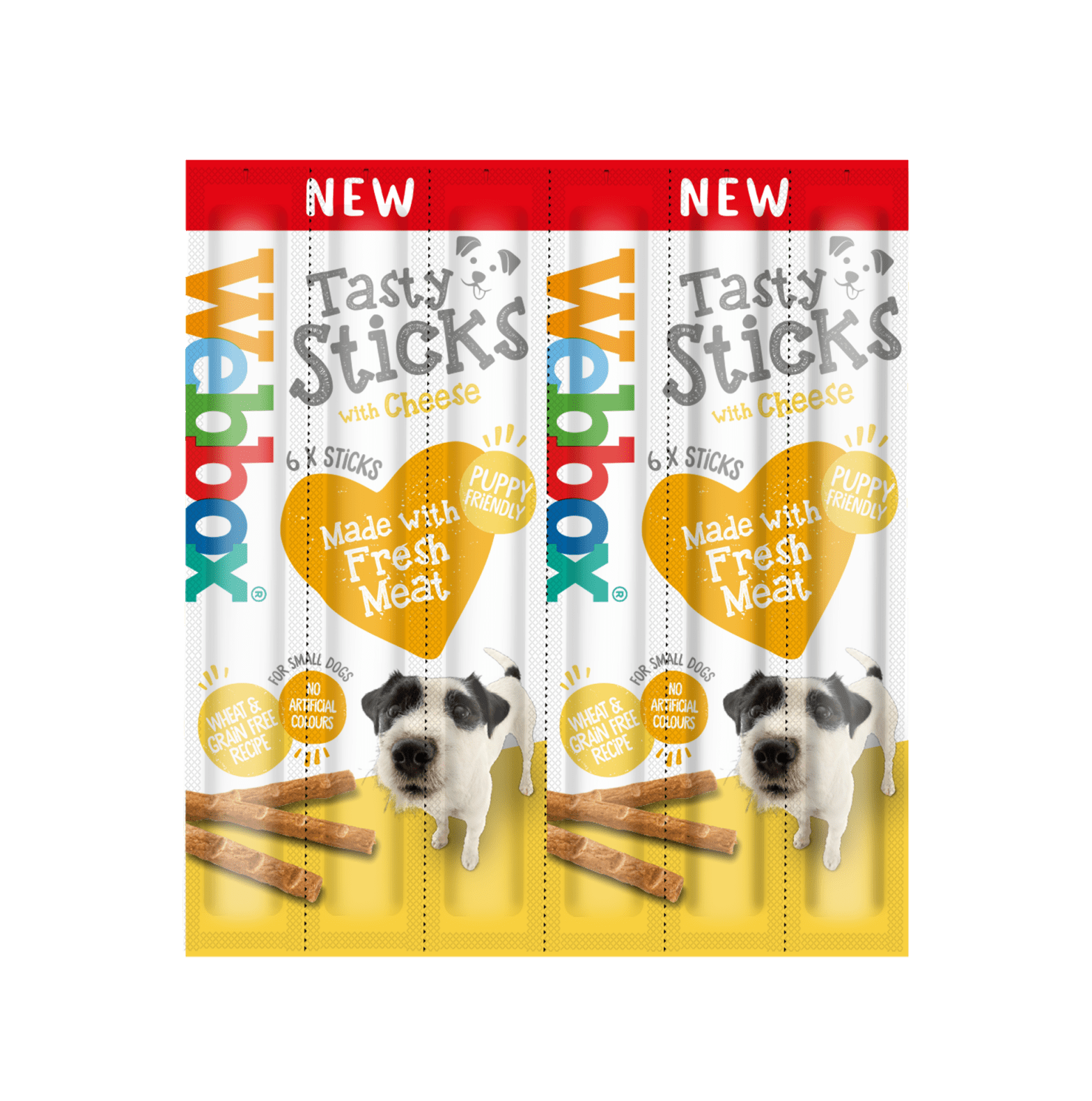 Webbox Dog Tasty Sticks with Cheese, Small