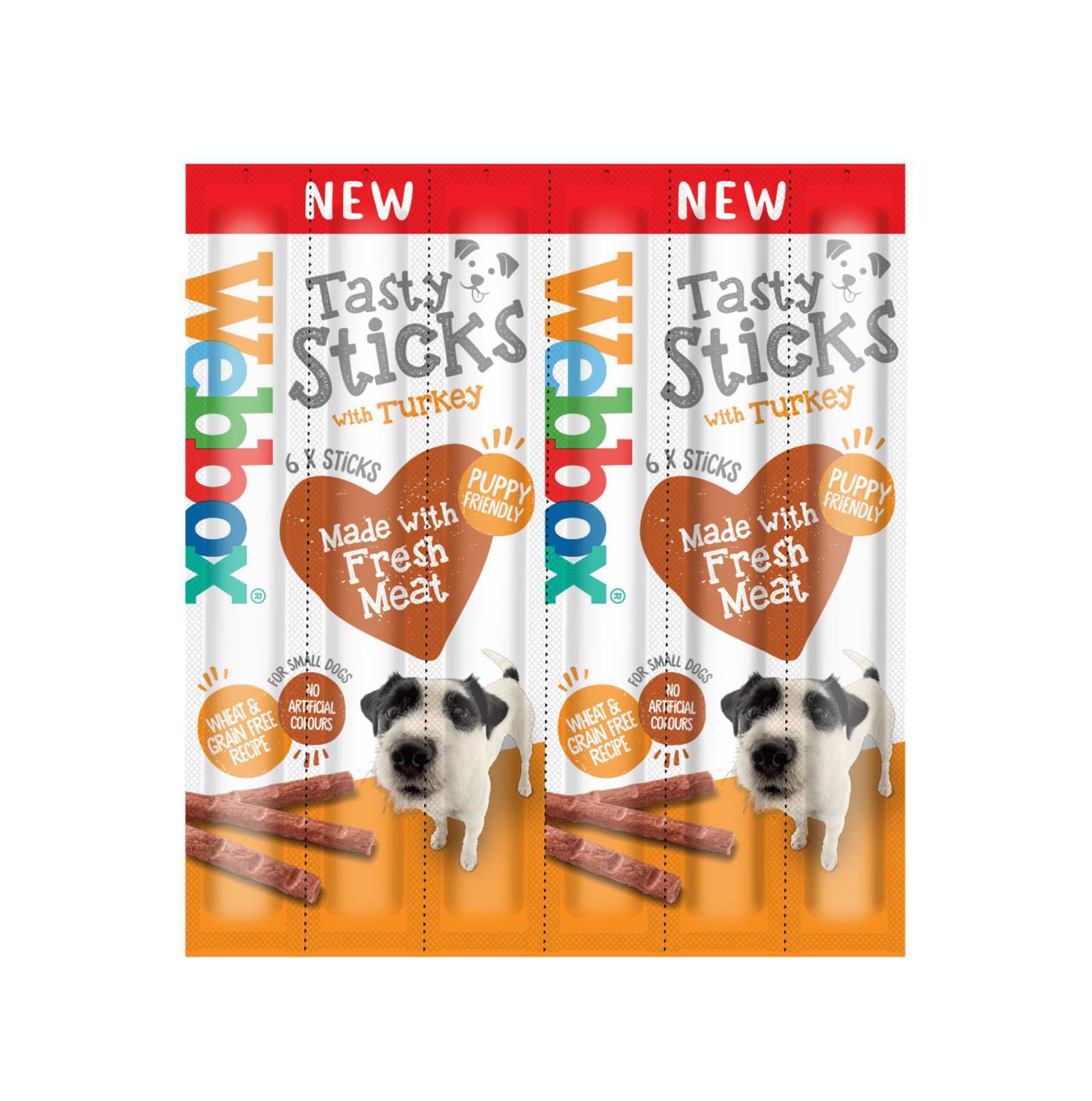 Webbox Dog Tasty Sticks with Turkey, Small