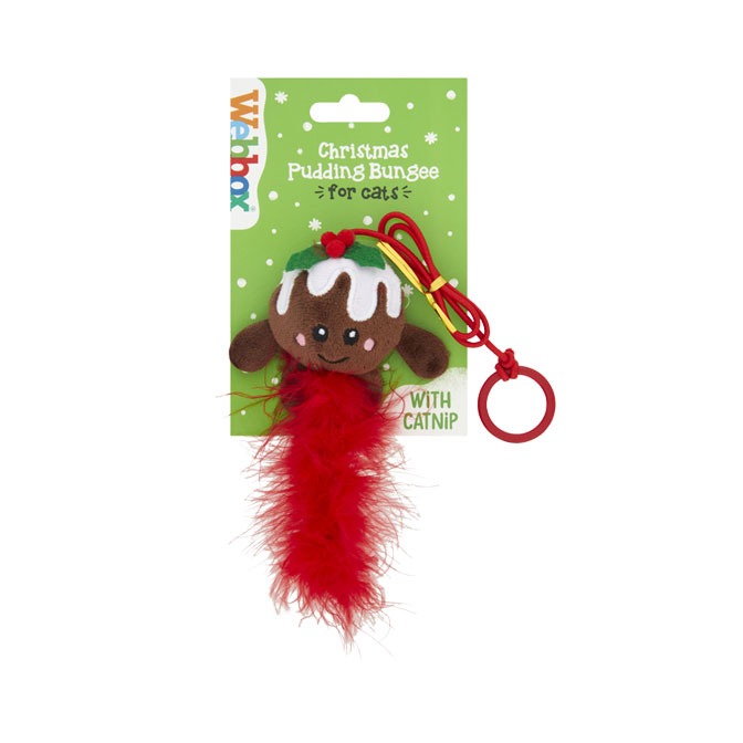 Webbox Christmas Cat Pudding Toy