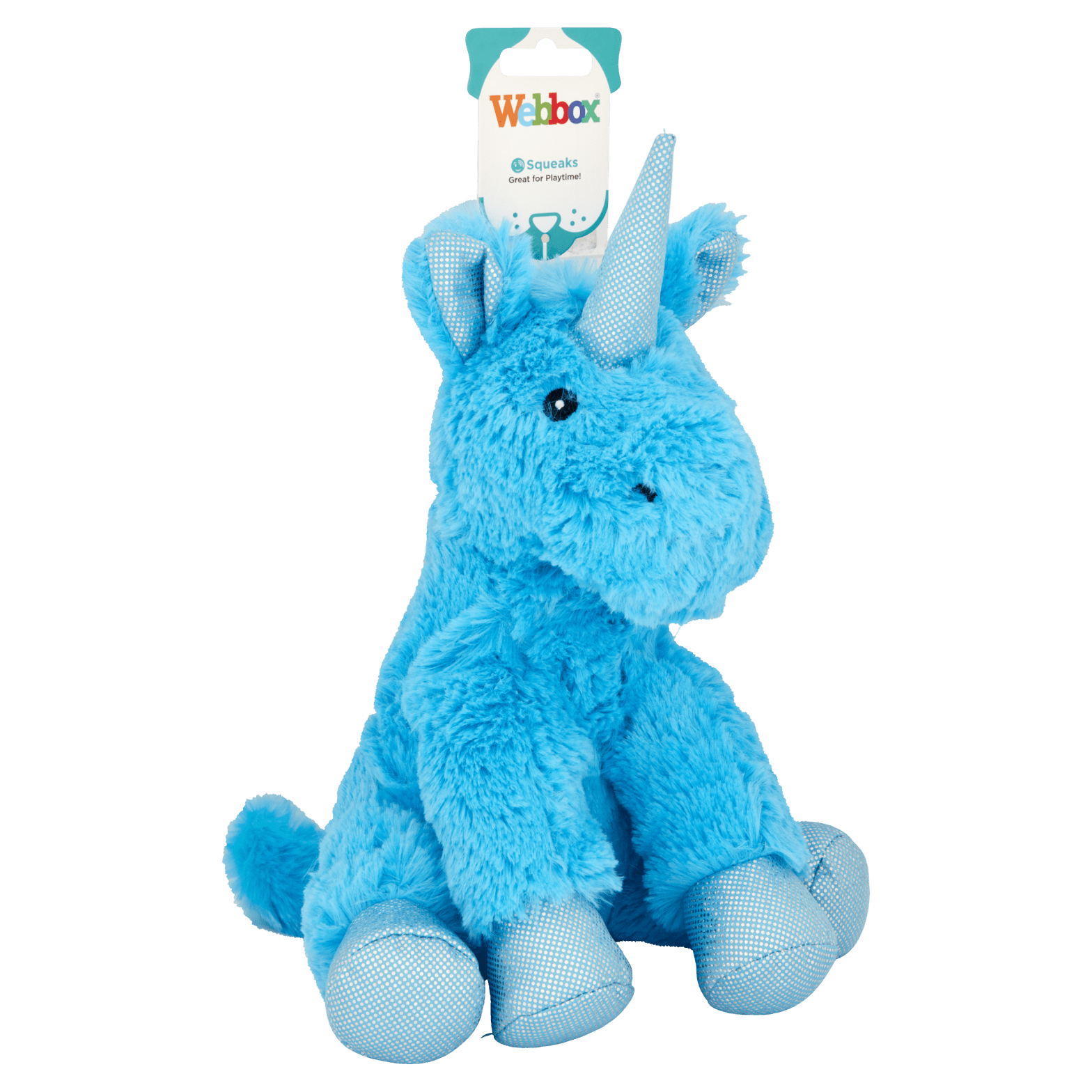 Webbox Plush Unicorn Blue