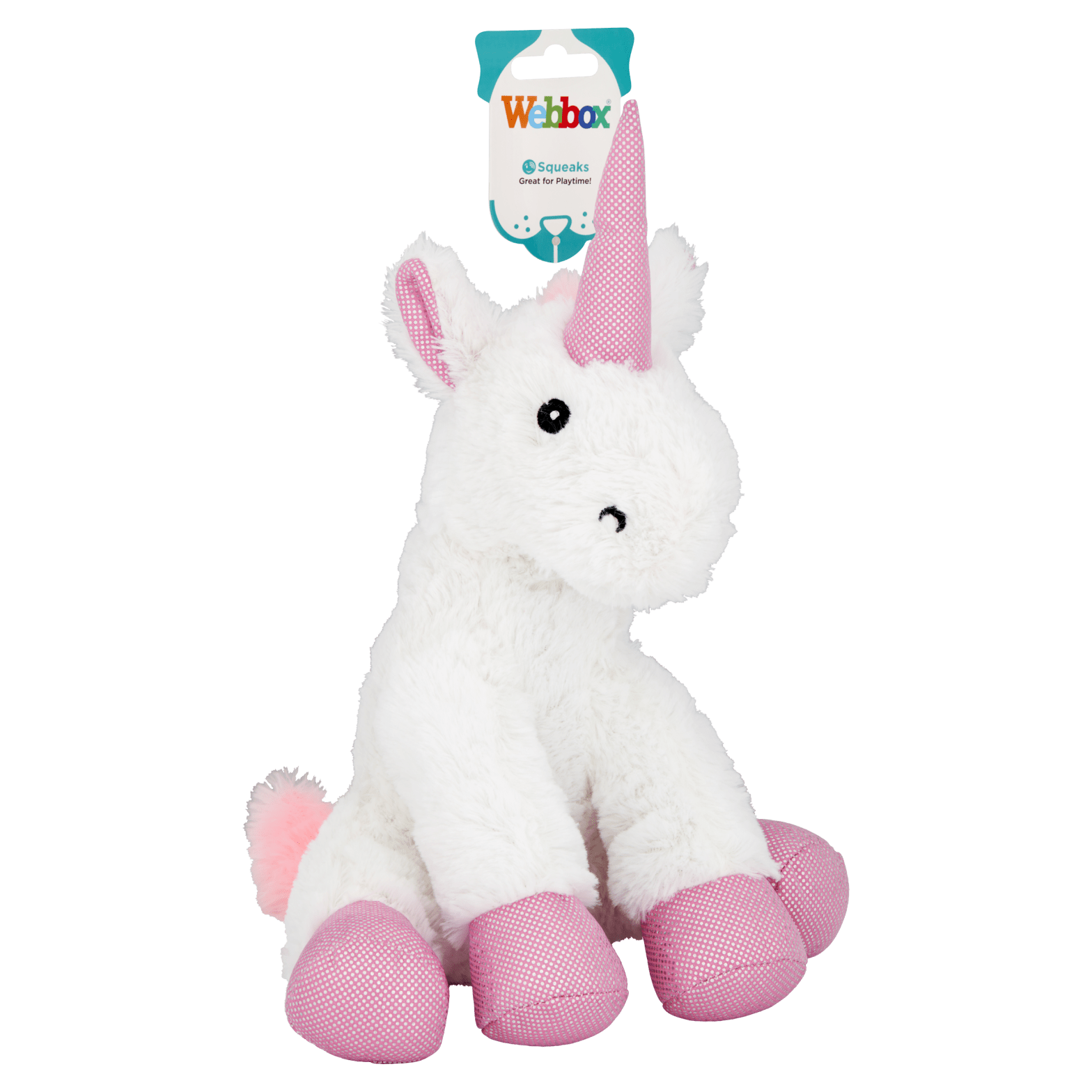 Webbox Plush Unicorn Pink