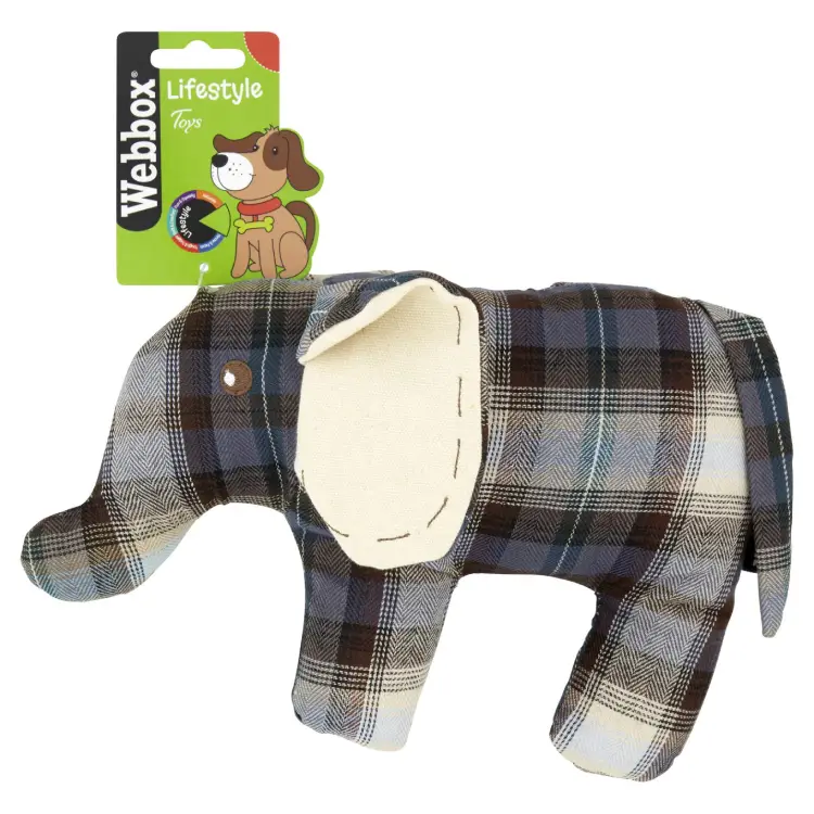 Plush Elephant Dog Toy