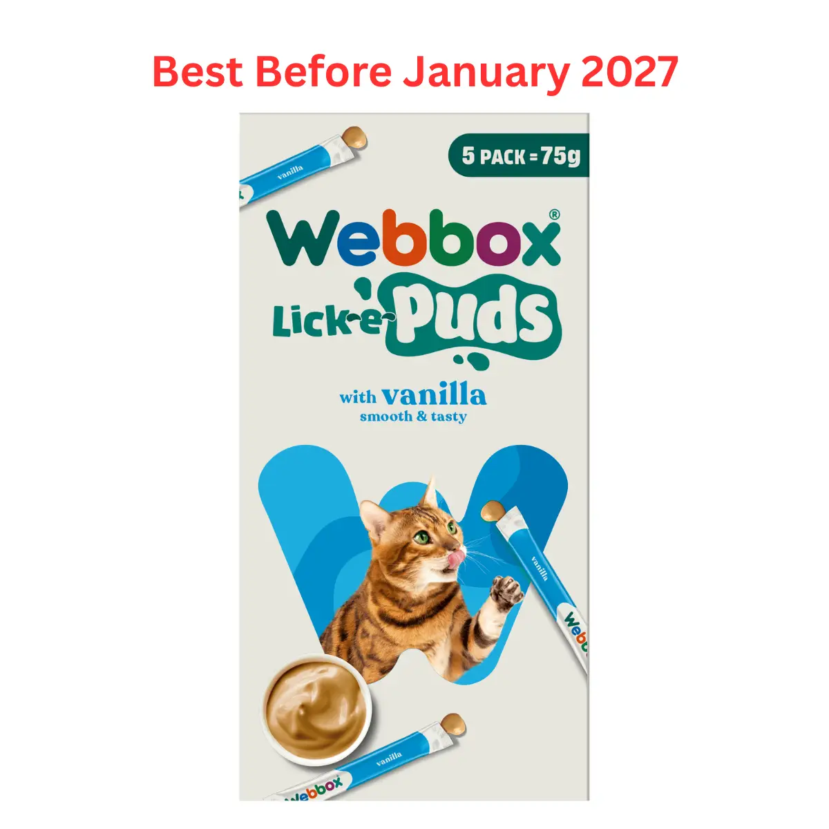 Webbox Lick-e-Puds with Vanilla Cat Treats