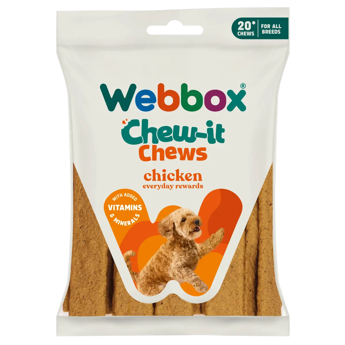 Webbox Meaty Chew-it Chews Chicken Dog Treats 200g