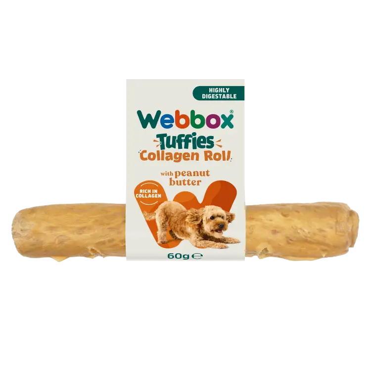 Webbox Tuffies Peanut Butter Collagen Roll 60g
