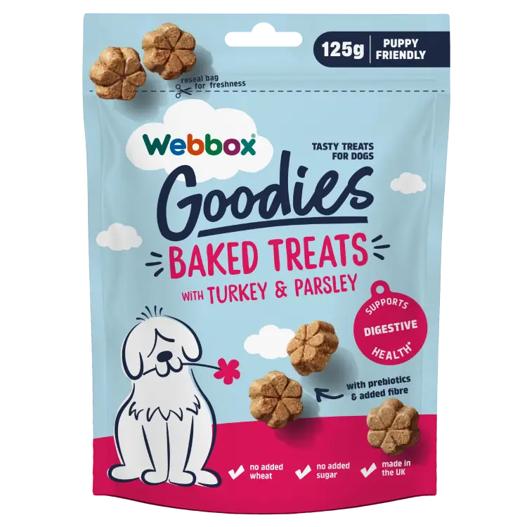 Webbox Goodies Baked Treats Turkey & Parsley 125g