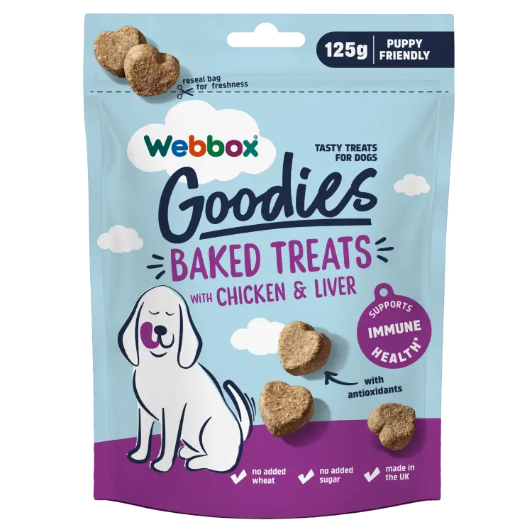 Webbox Goodies Baked Treats Chicken & Liver 125g