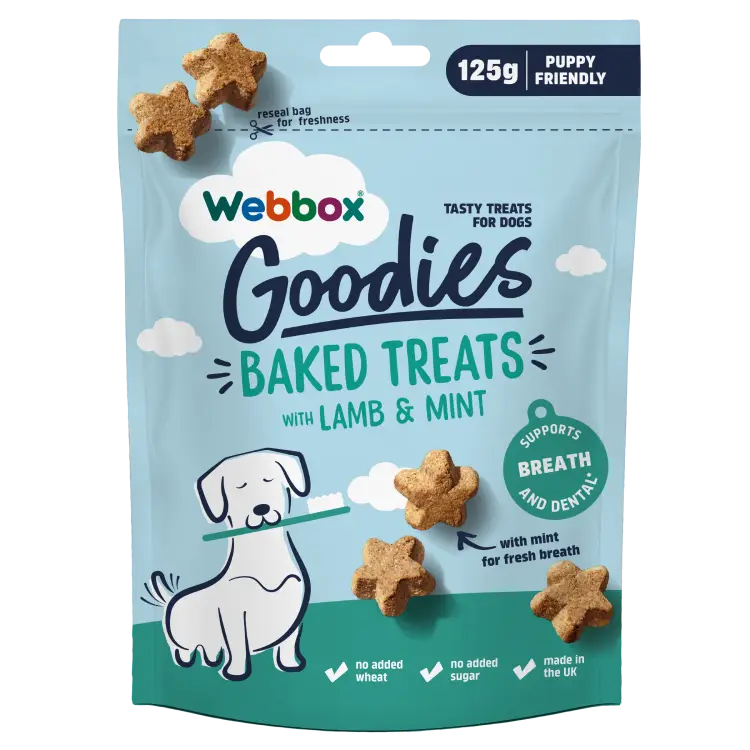 Webbox Goodies Baked Treats Lamb & Mint 125g