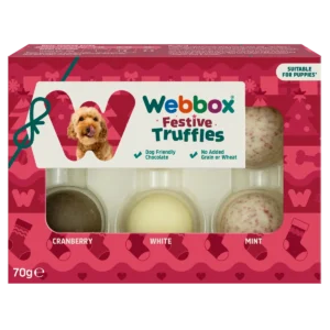 Webbox Christmas Chocolate Assorted Truffles Dog Treats 70g