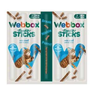 Webbox Tasty Sticks MSC Cod Cat Treats - 7 Pack 35g - 1 Pack (7 Sticks)