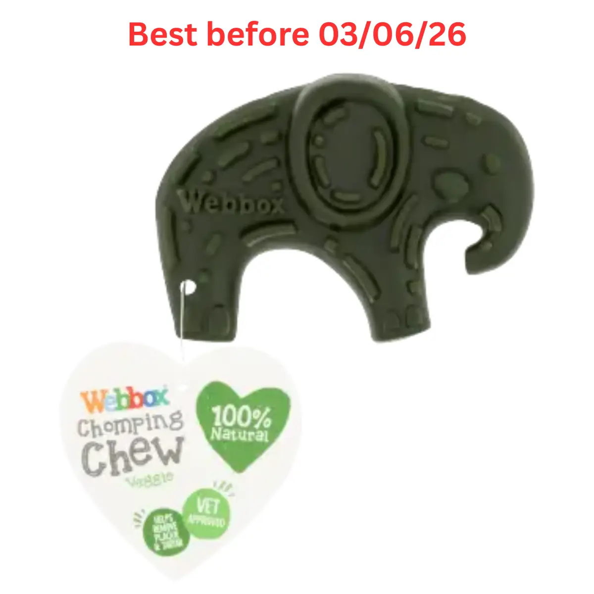 Webbox Chomping Chew Veggie Elephant Dog Treat – Giveaway