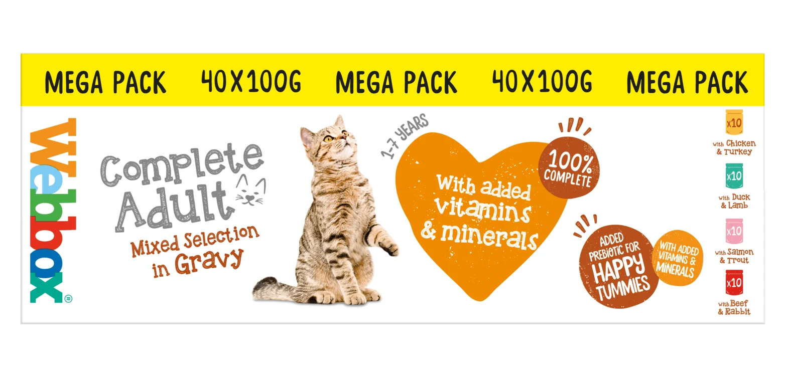 Webbox Cats Delight Pouch – Adult Mixed Selection in Gravy Wet Cat Food