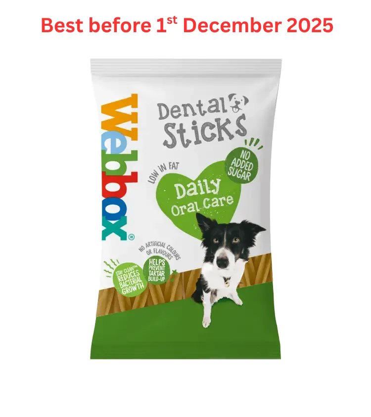 Webbox Dental Sticks Dog Treats – Short Dated