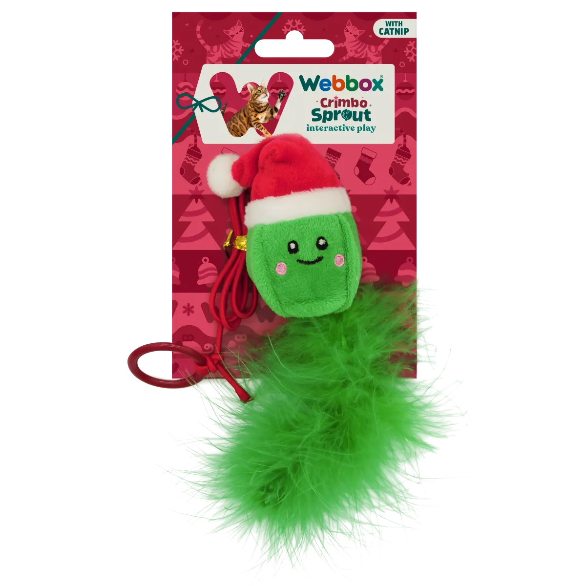 Webbox Crimbo Sprout With Catnip Interactive Play Cat Toy