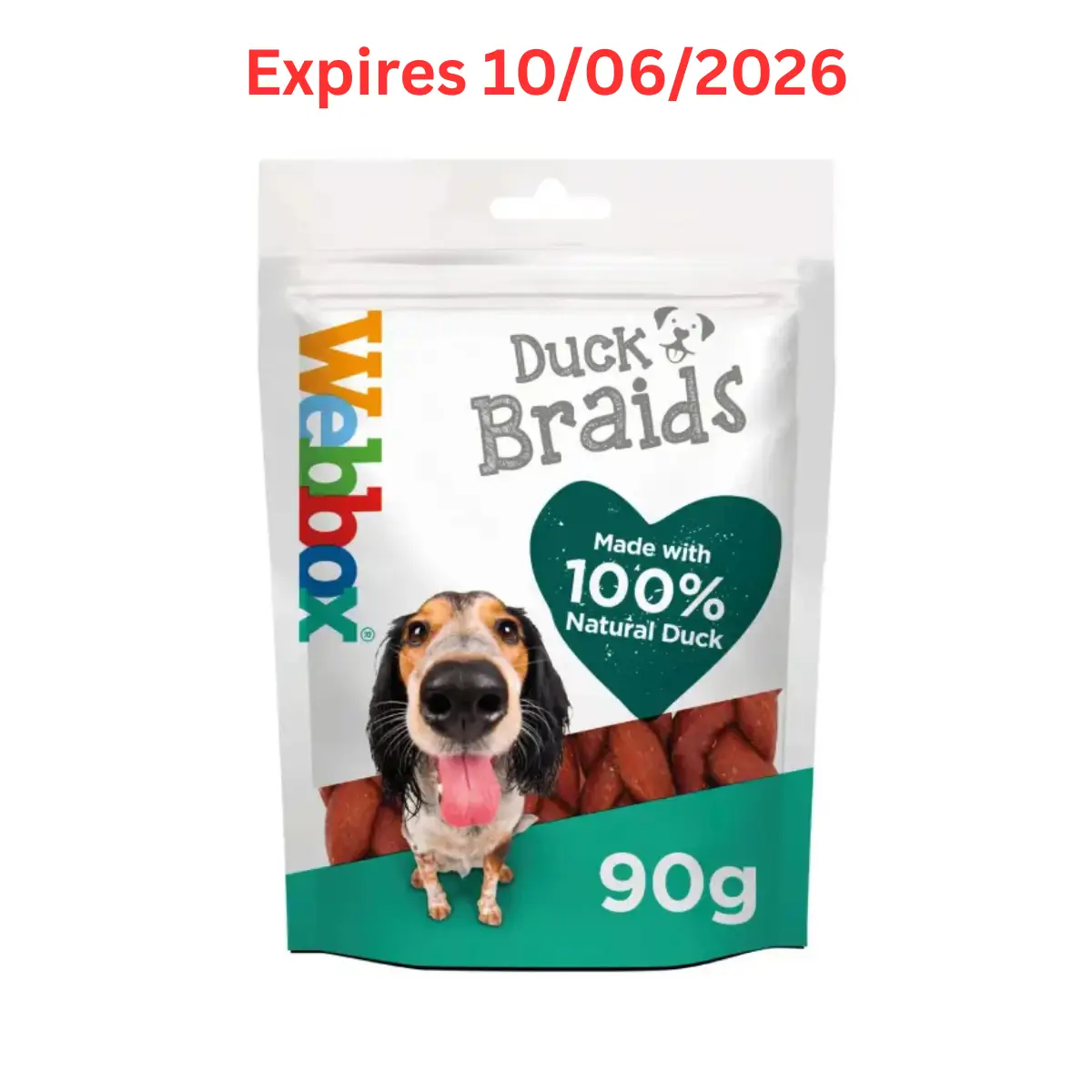 Webbox Duck Braids Dog Treats 90g – Short Dated