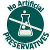No artificial preservatives icon