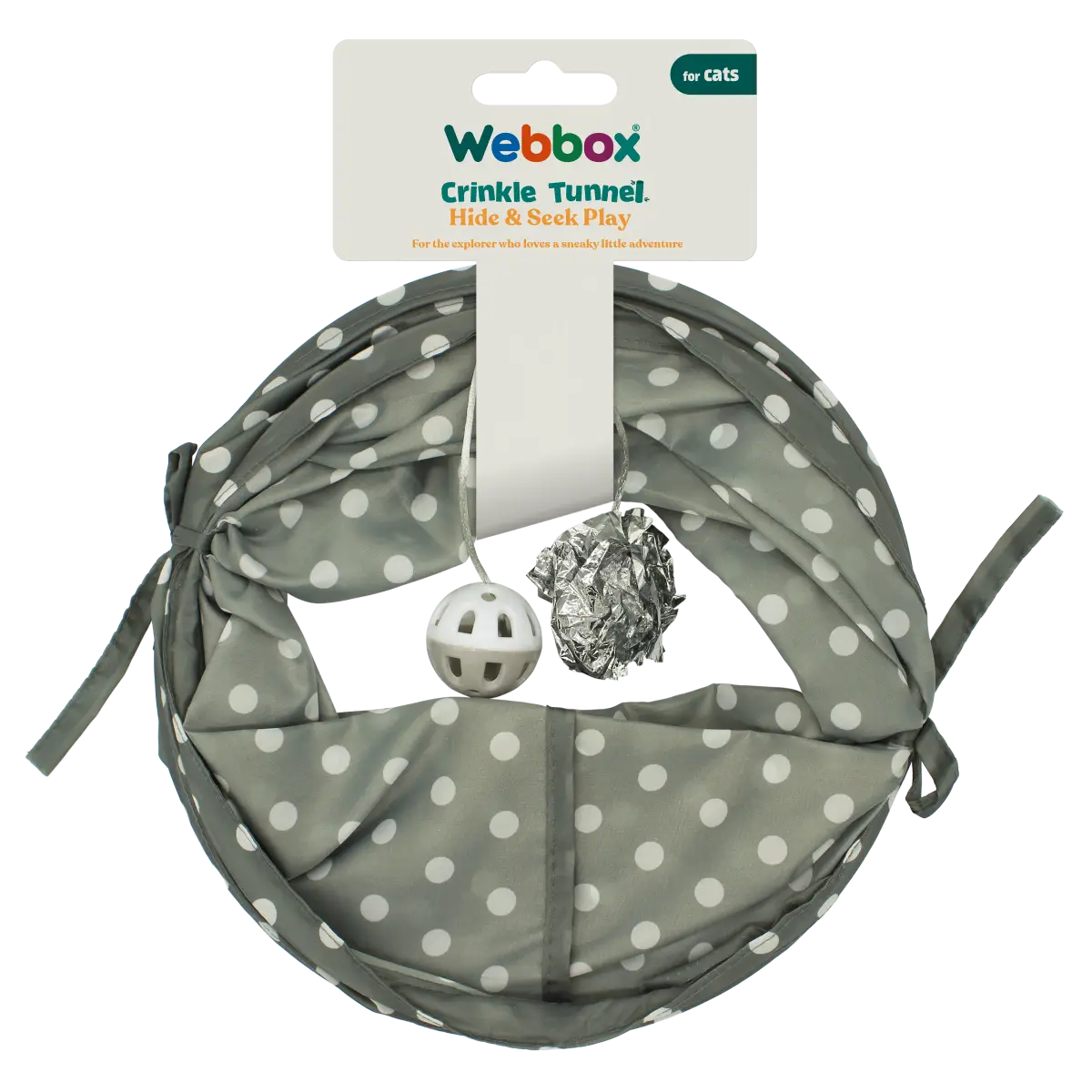 Webbox Crinkle Tunnel for Cats